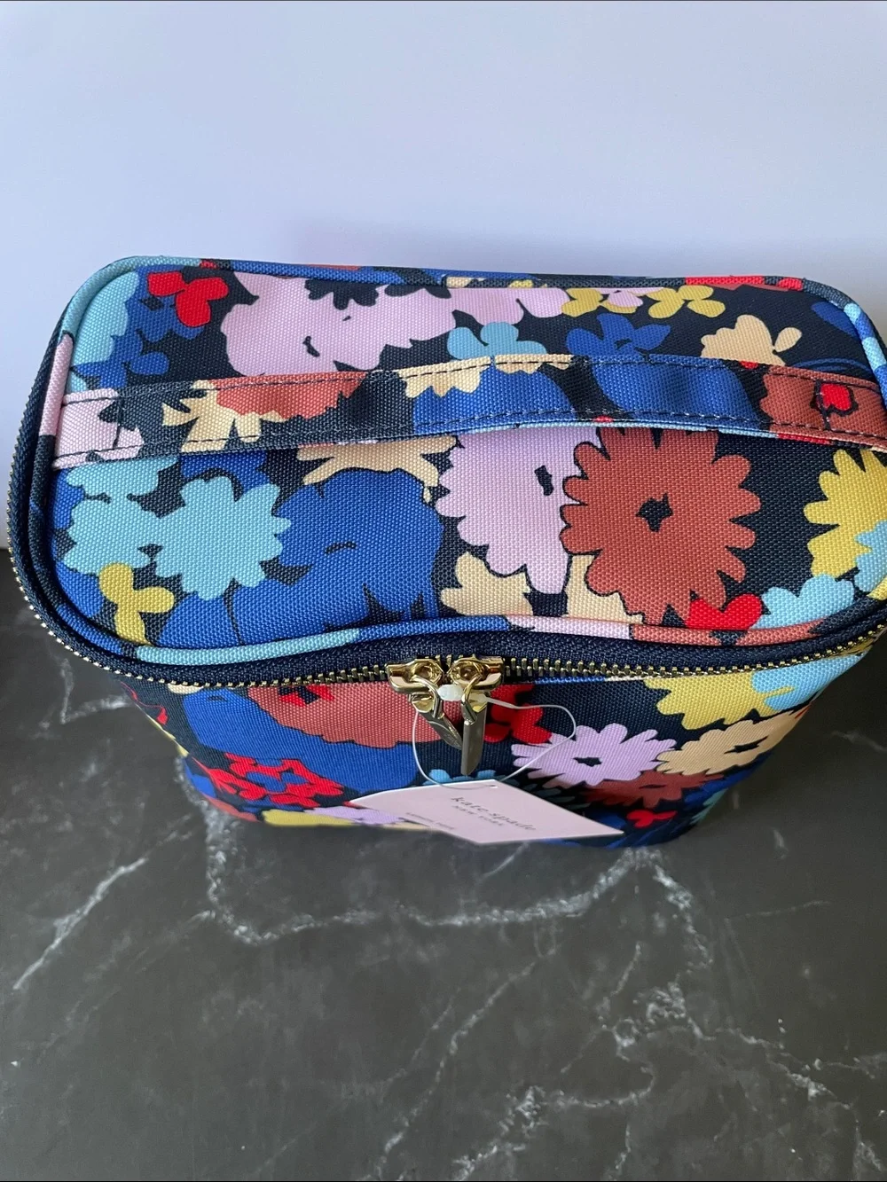 Kate Spade “Swing Flora” Insulated Soft Cooler Lunch Tote with Double Zipper